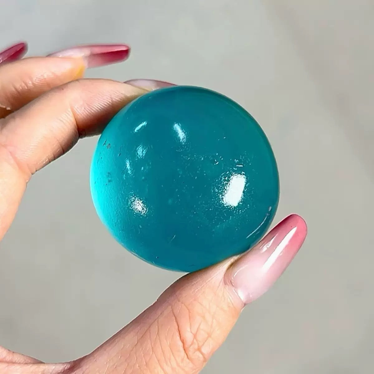 Coconut Oil Transparent Blue Plasticity stress ball