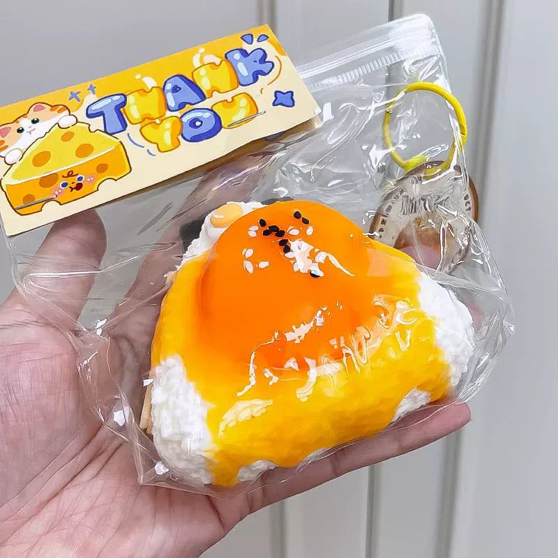 taba squishy egg yolk rice ball
