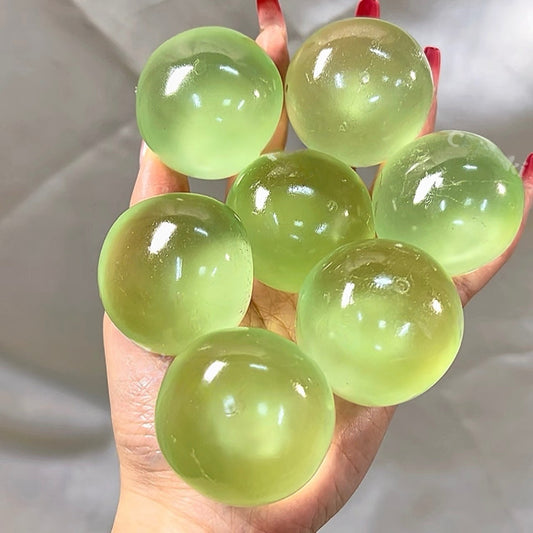 Coconut Oil Transparent green Plasticity stress ball