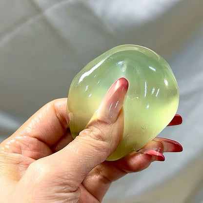 Coconut Oil Transparent green Plasticity stress ball