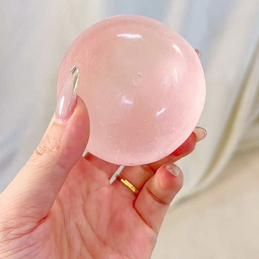 Coconut Oil Transparent Pink Plasticity Big stress ball