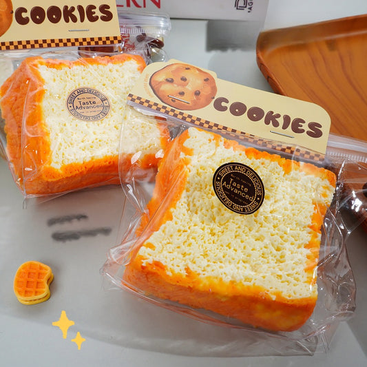 干巴泥捏捏乐原味单层吐司减解压玩具烂泥手感食品级硅胶捏捏成品